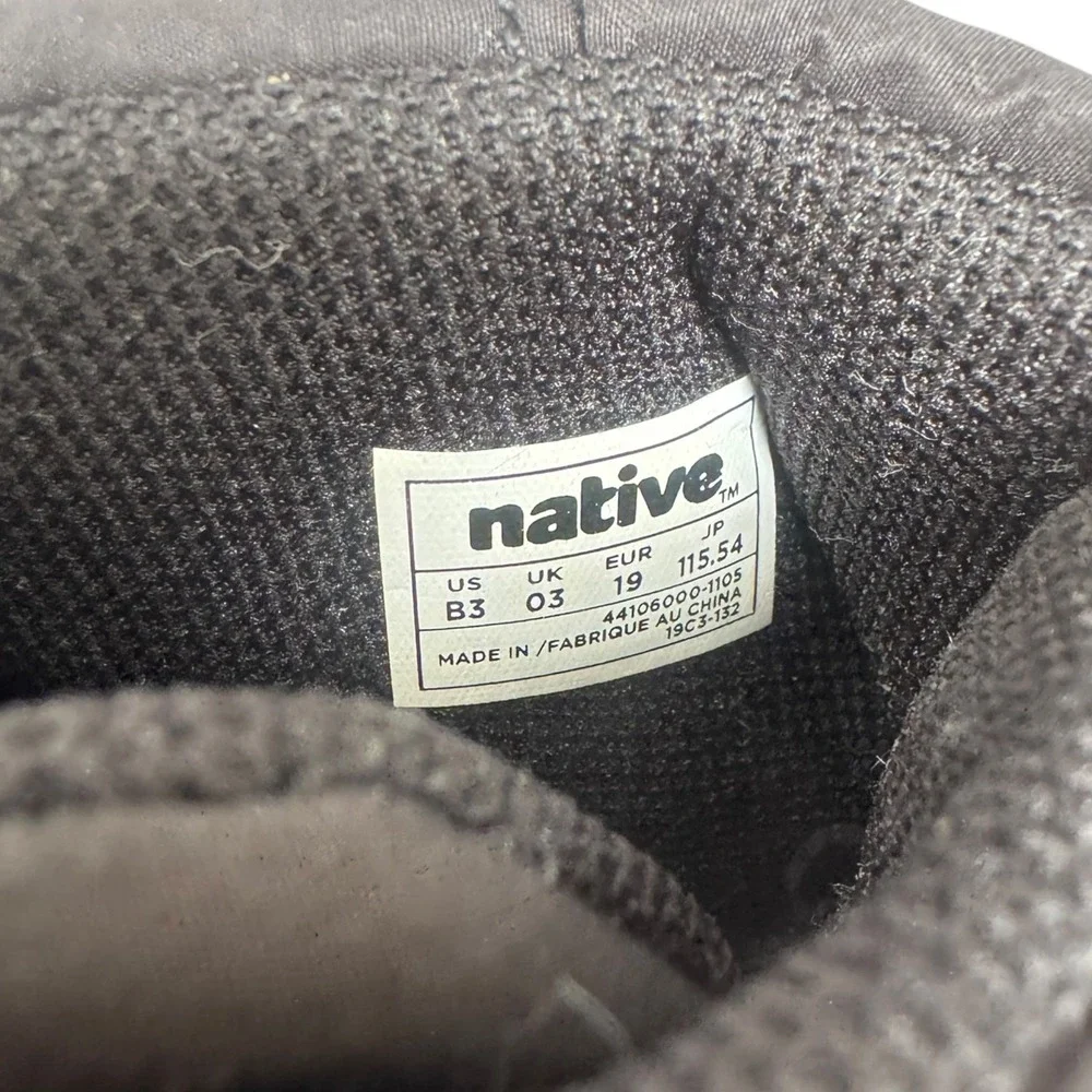 Native Chamonix Baby Boots Black/White Puffer Winter Snow Size B3